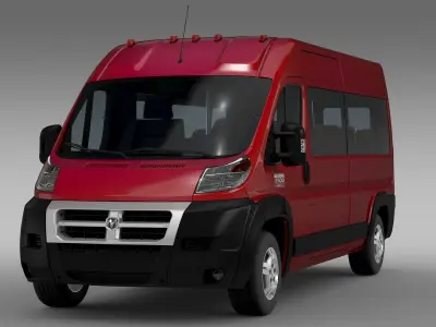 Ram Promaster Window Van 2500 HR 159WB 2015 3D model