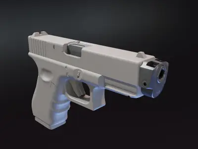 Afterburner and Ramjet G19gen4 Low-poly 3D model