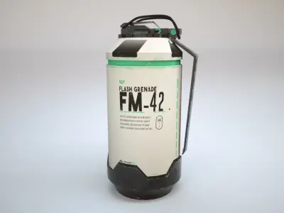 Grenade PACK Low-poly 3D model 3