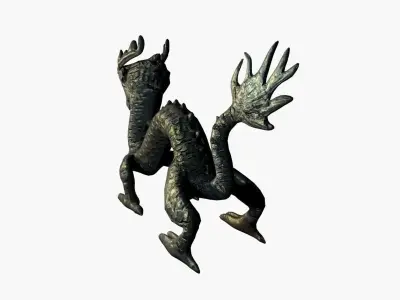 Asian Dragon Low-poly 3D model