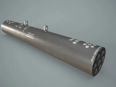  Missile Launcher M-260 Low-poly 3D model