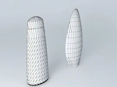 Where two bottles Free 3D model