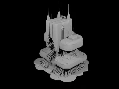EcoSynth Nexus Tower 3D model