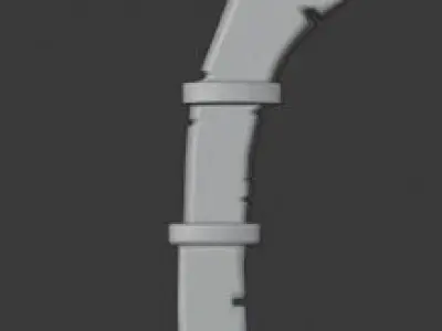 Snow Beast Sword 3D model