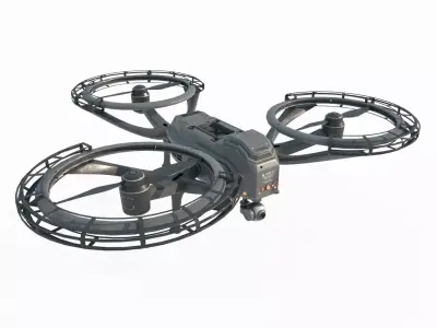 Unused sci-fi drone 3D model