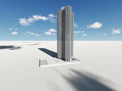 Harbor Point Building Chicago 3D model