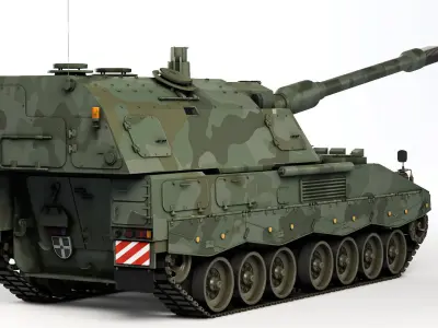 SPH Panzerhaubitze 2000 2004 3D model