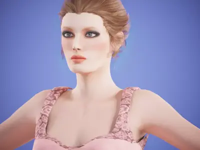 game rigged pack Low-poly 3D model