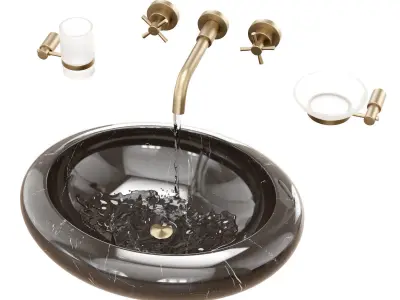 Stone sink Distrito 3D model