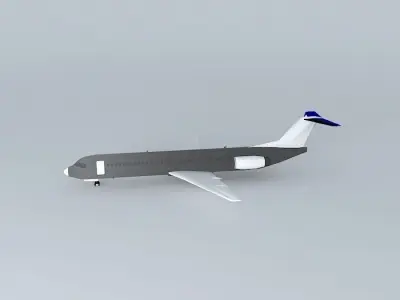 Template Fokker 100 Free 3D model