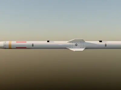 PL-15 Air to Air Missile Low-poly 3D model