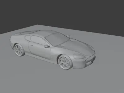 Low poly car model for games Free low-poly 3D model