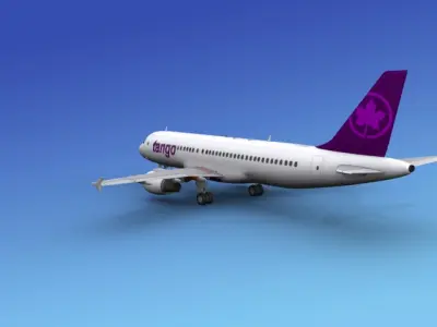 Airbus A320 Tango 3D model