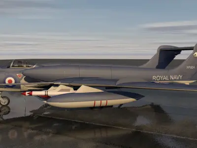 De Havilland DH-110 Sea Vixen 3D model