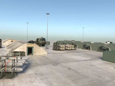 Military Bunker 3D Model 3D model