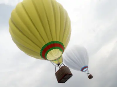 Hot Air Balloon  Low-poly 3D model