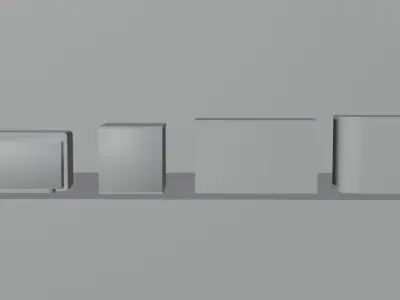 Aquarium tanks for home fish and room decoration  Low-poly 3D model