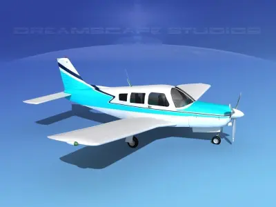 Piper Turbo Arrow 240 V12 3D model
