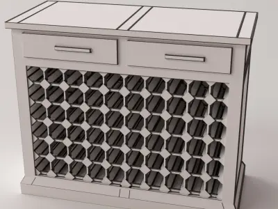 Wine Cabinet 3D model