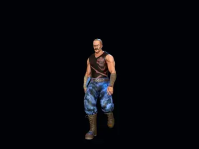 Gaming Character01 Low-poly 3D model