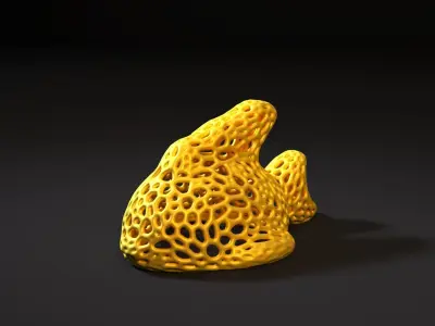 Fish  Voronoi 3D print model