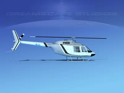 Bell 206 JetRanger V01 3D model