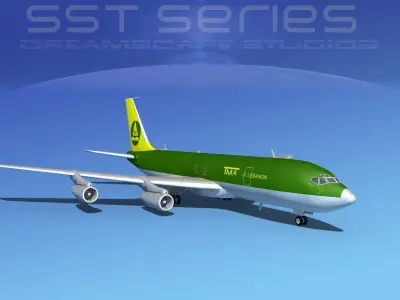 Boeing 707-320 SS TMA Lebanon 3D model