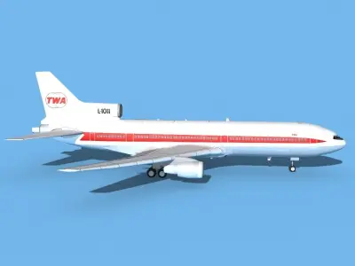 Lockheed L1011 Trans World 1 3D model