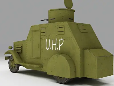 Armured Car Bilbao - Spanish Civil War 3D model