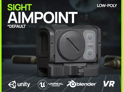 Aimpoint ACRO Default - Replica GameReady Low-poly 3D model