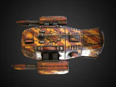 Sci-fi Drone MD-01 Low-poly 3D model