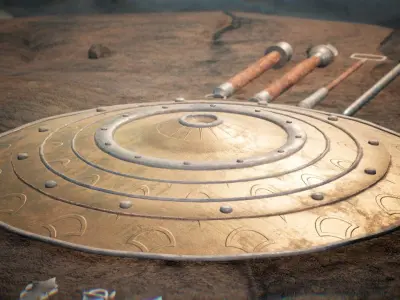 Spartan Weapons V2 23 assets Low-poly 3D model