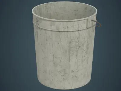 Bucket 2B Low-poly 3D model