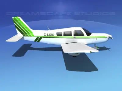 Piper PA-28 V18 3D model