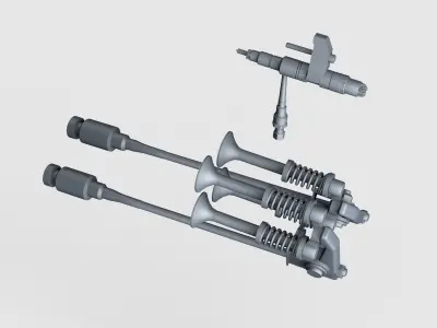 Valve Train Free 3D model
