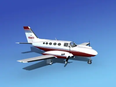 Cessna 425 Conquest I V08 3D model