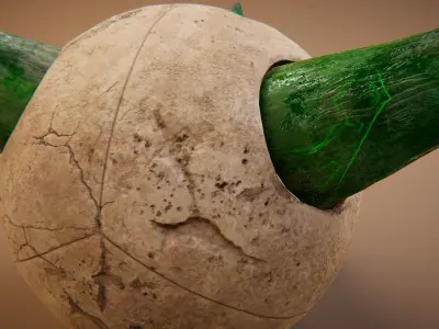 Ancient Artifact 3 Low-poly 3D model