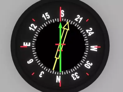 Radio magnetic Indicator 3D model