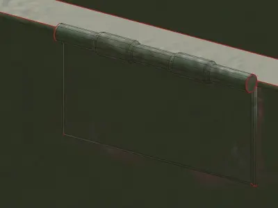 Animated Rusty Metal chest Low-poly 3D model