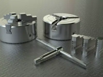 Lathe Chuck Free 3D model