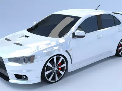 Mitsubishi Lancer Evolution X Free 3D model