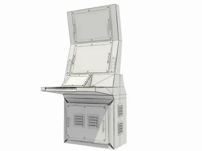 MULTIFUNCTIONAL TACTICAL DISPLAY 3D Low-poly 3D model