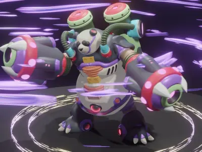 Bamboo Pandamonium 3D model