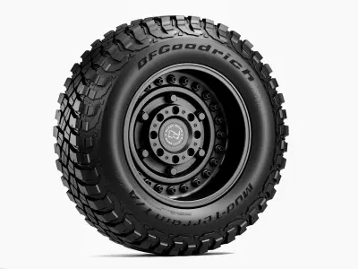 BFGoodrich MUD-TERRAIN TA KM3 Offroad Tire with Rim 3D model