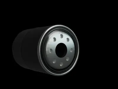 oil filter Low-poly 3D model