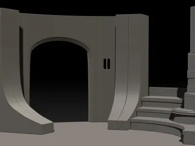Space Monk Classroom Diorama 6 Inch scale 3D print model