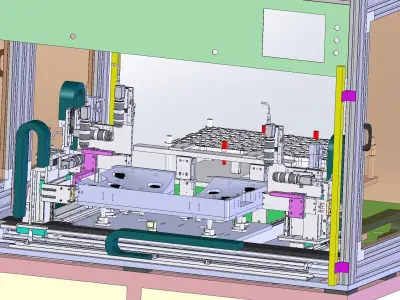 CCD detection assembly machine 3D model