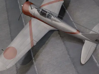 Nakajima Ki-27 Nate 3D model