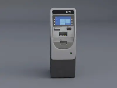 ATM Machine Low-poly 3D model