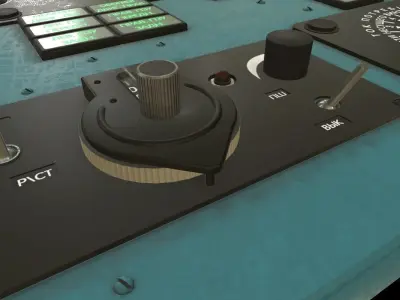 Mi-8MT Mi-17MT Left Overhead Panels Board Russian Low-poly 3D model